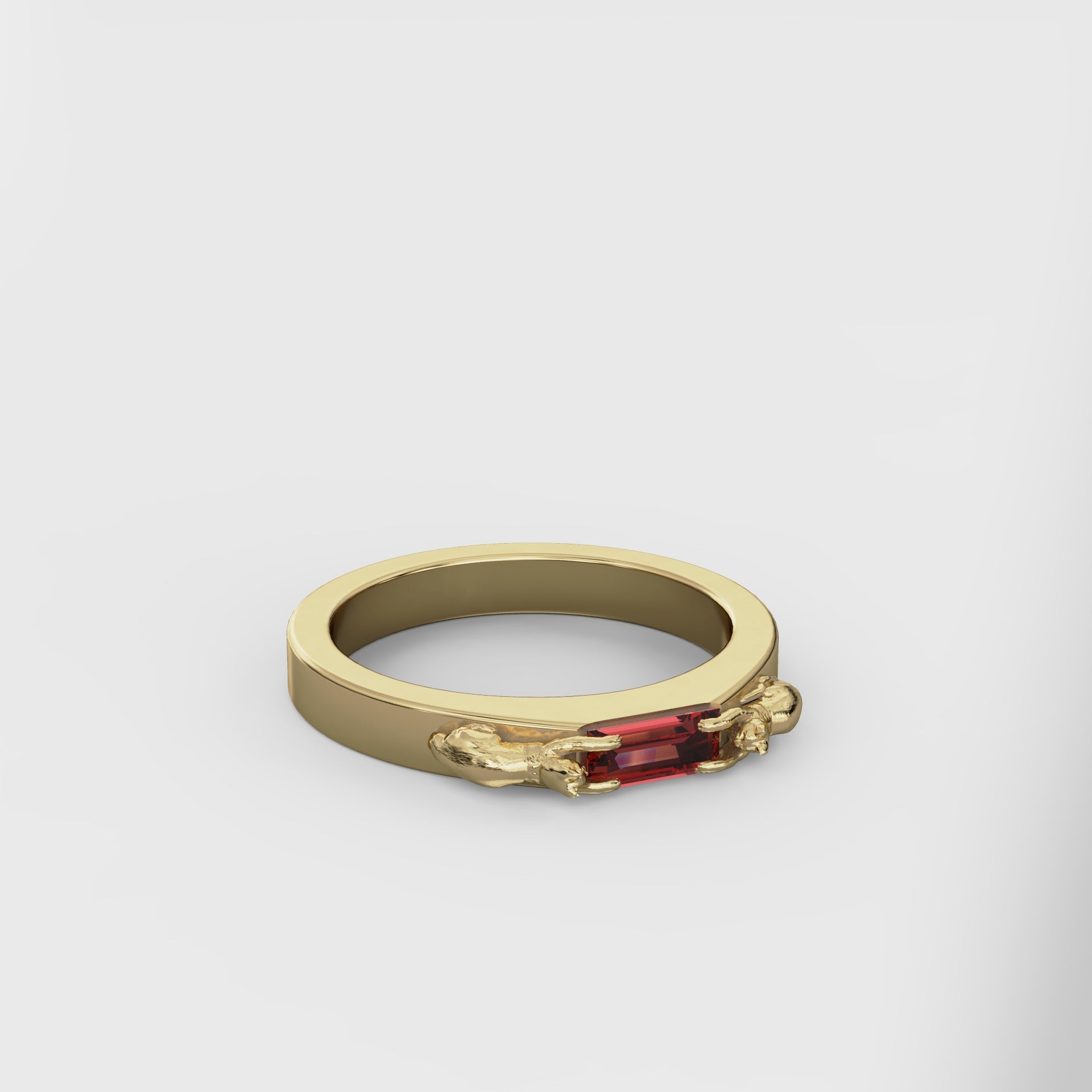 The Thin Band 2 Cat Ring
