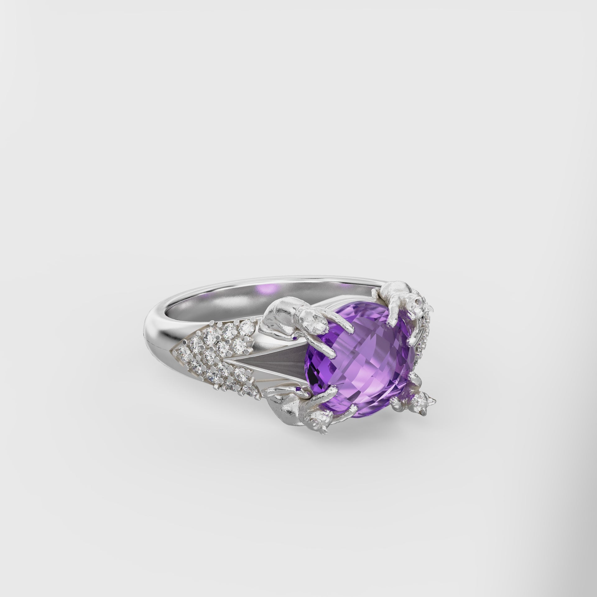 The Petite Cat Signet Ring