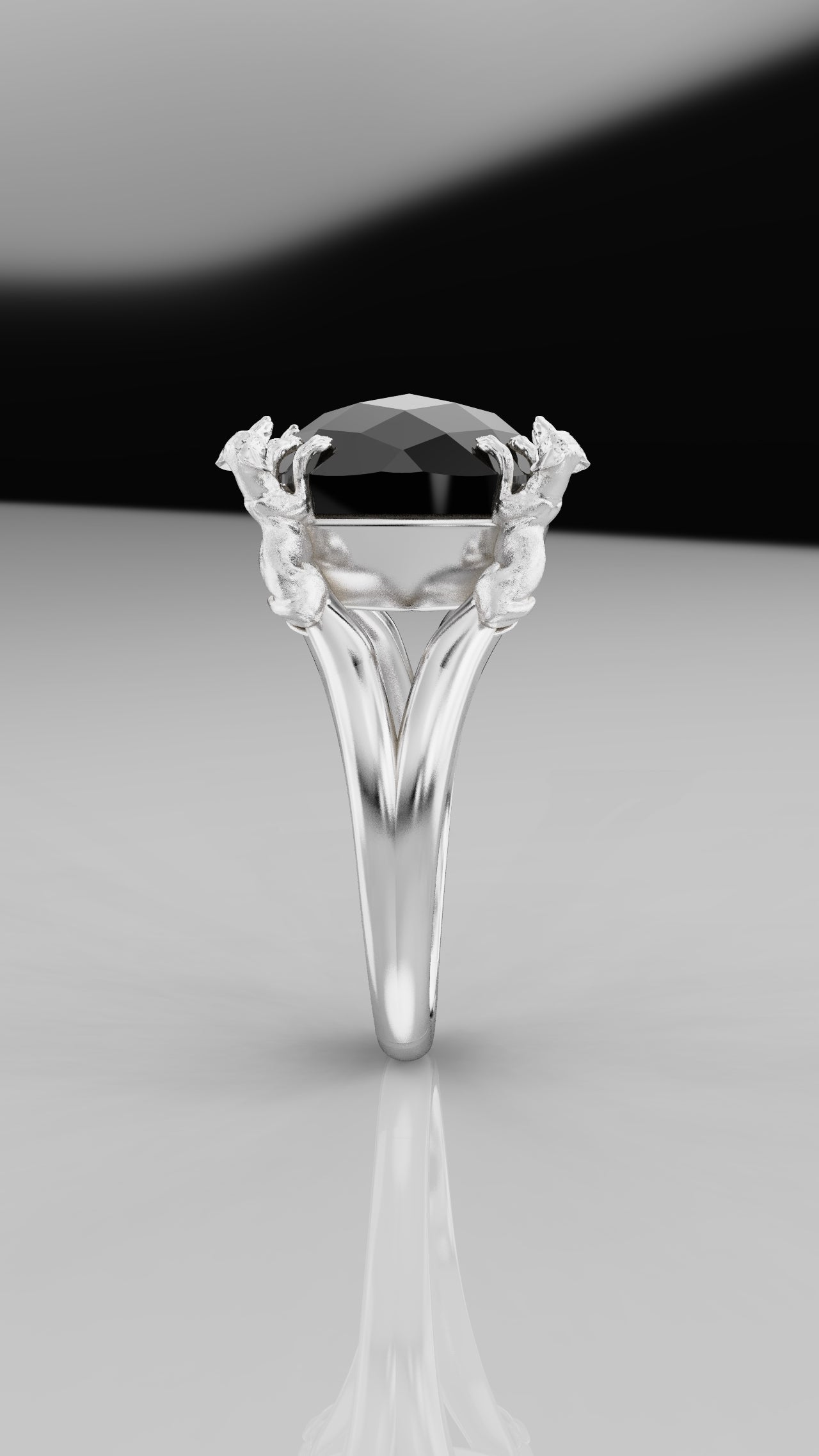 11mm Dog Prong Ring - Daschund