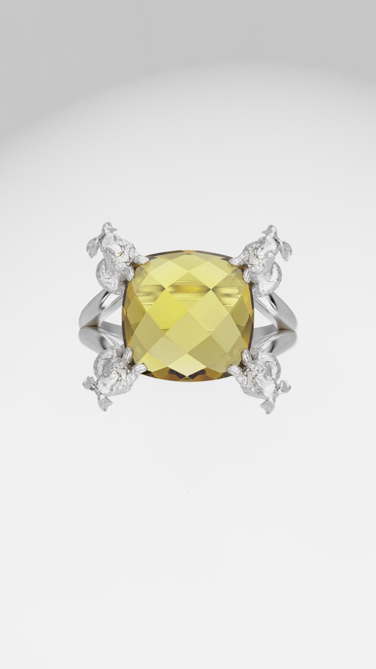 11mm Rabbit Prong Ring