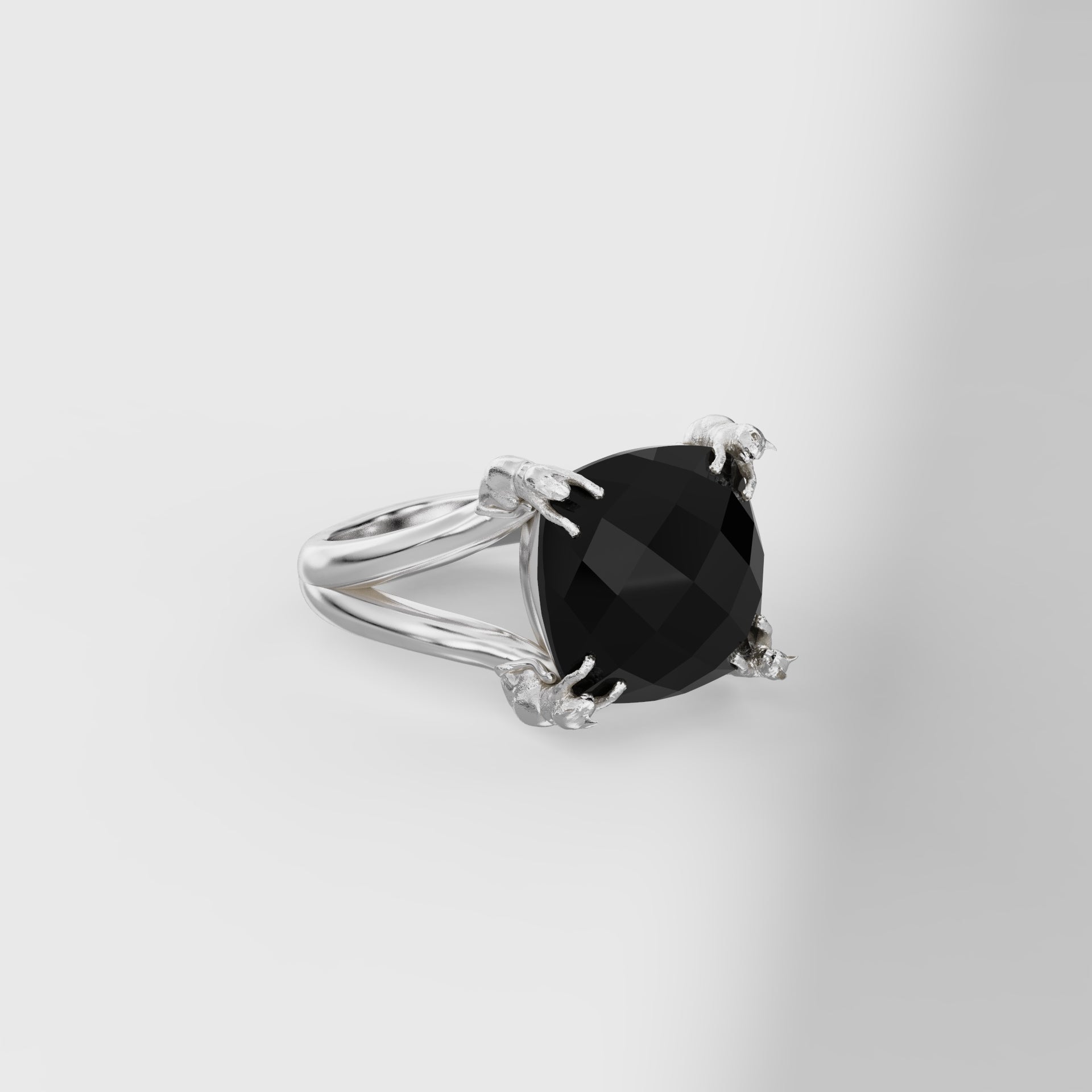 11mm Cat Prong Ring