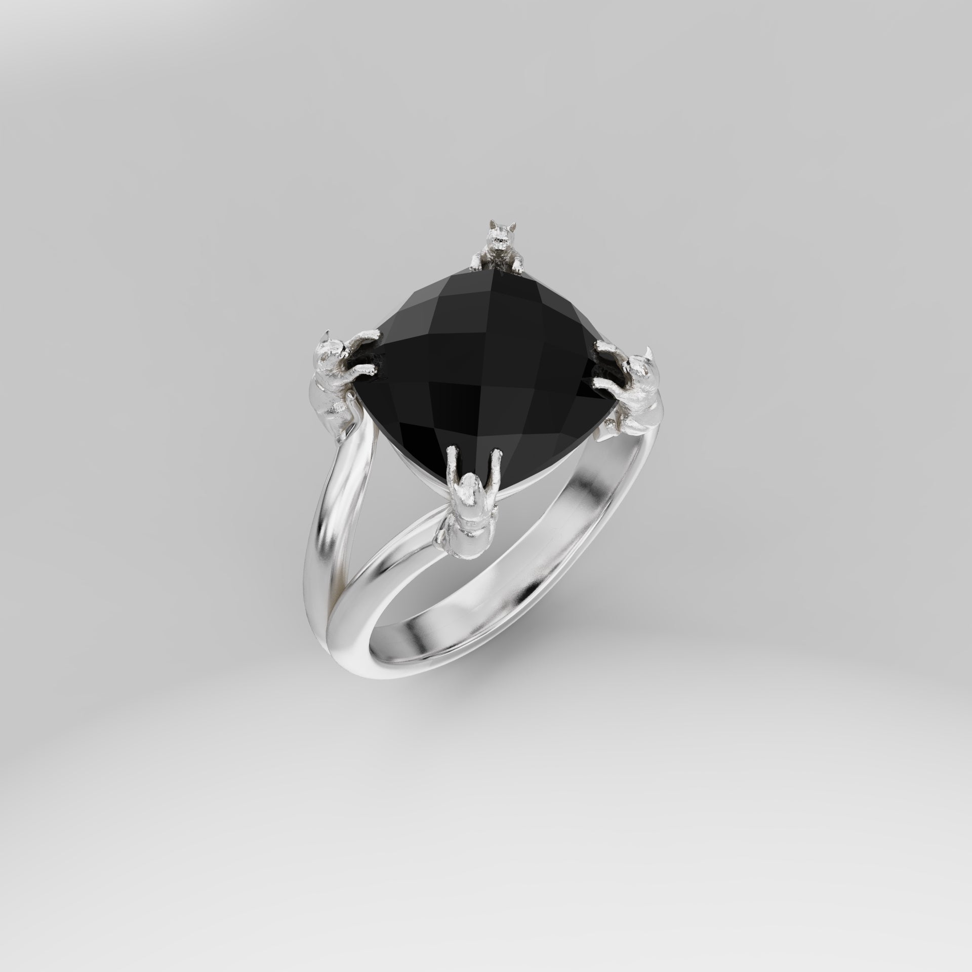11mm Cat Prong Ring
