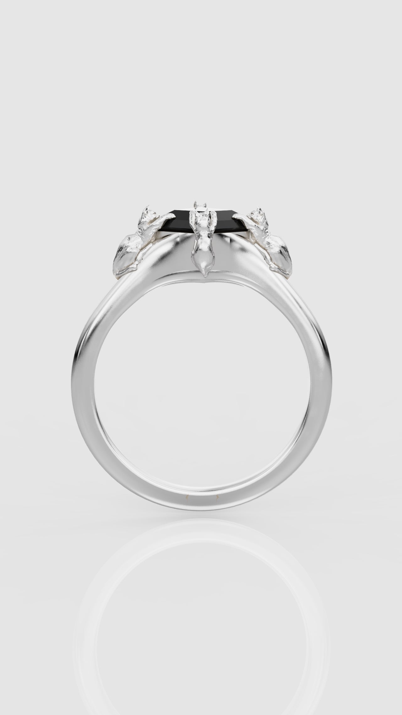 12mm Kite Shape Cat Prong Ring