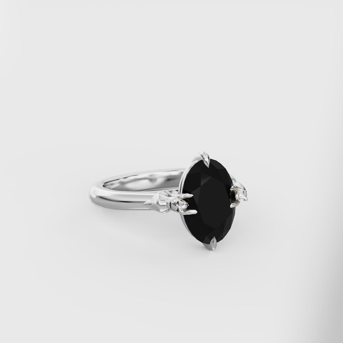 Two Cat Cathedral Ring - 9x7 Oval