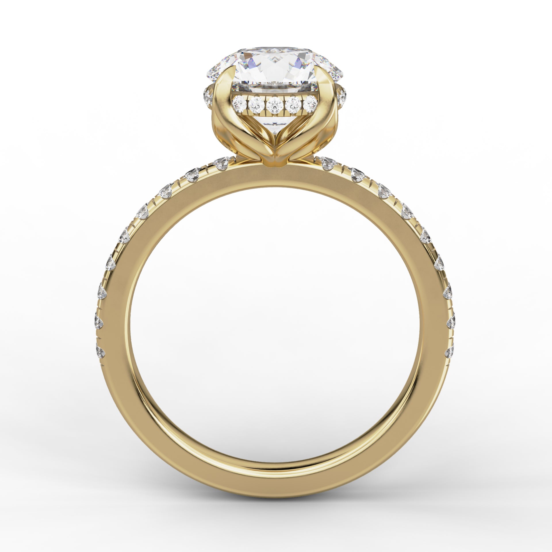 Anastasia Ring - Round Brilliant with Diamond Band