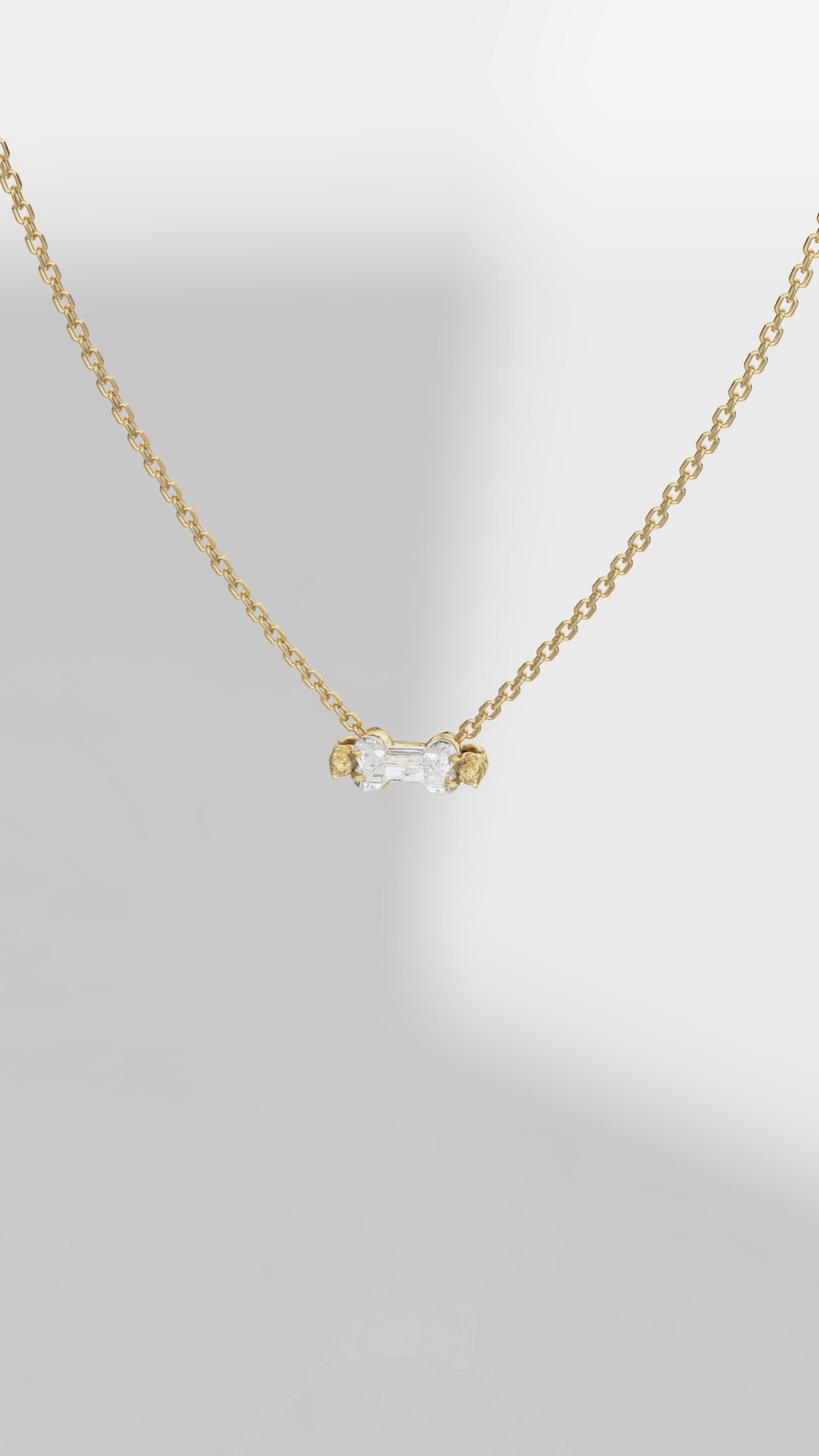 1.5 ct Dog Bone Diamond Pendant (any dogbreed)