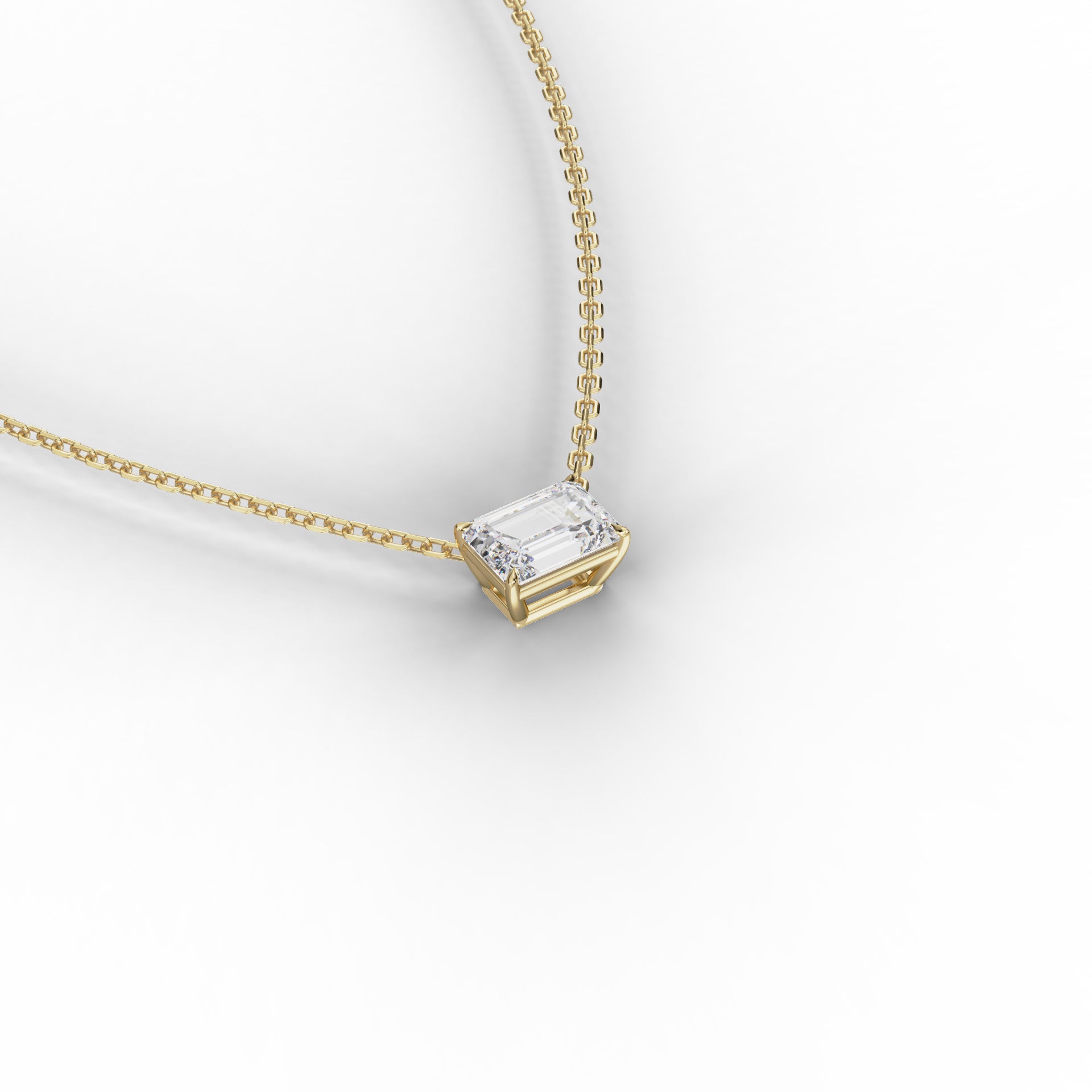 Isis Pendant - Emerald Cut